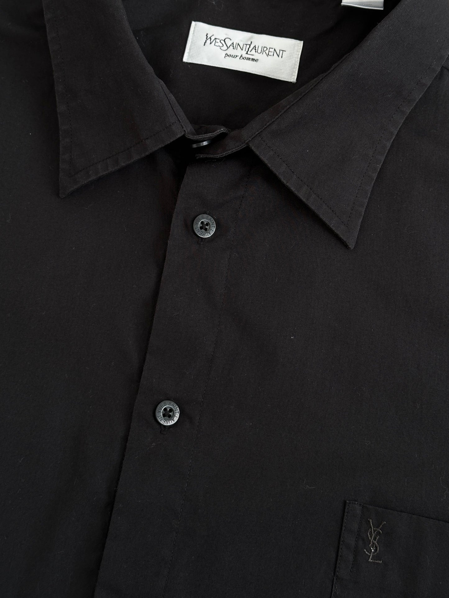 Yves Saint Laurent Pour Homme 2000s Short Sleeve Shirt - XXL