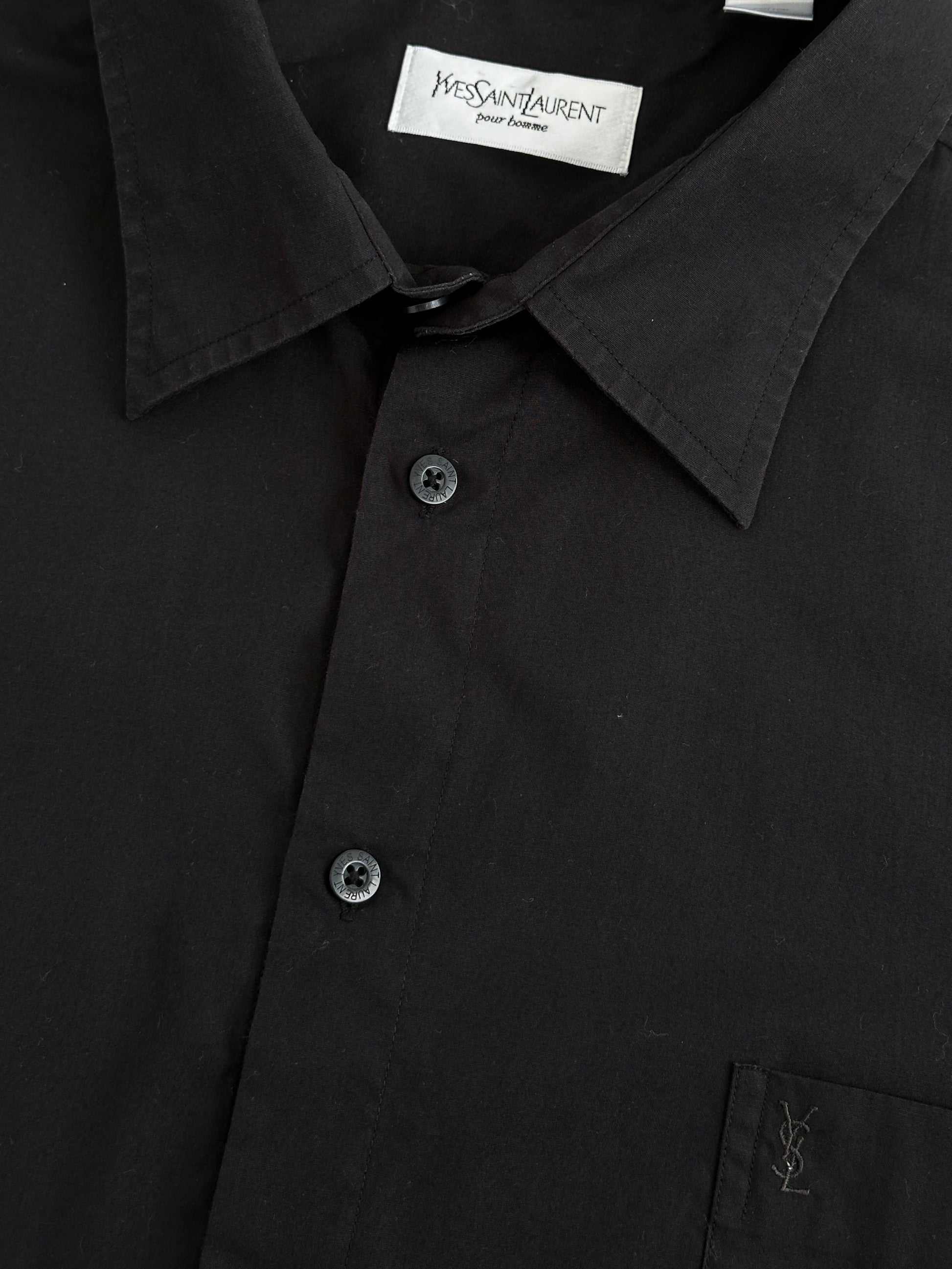 Yves Saint Laurent Pour Homme 2000s Short Sleeve Shirt - XXL