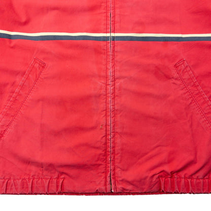Vintage 90s Polo Ralph Lauren Striped Zip Up Jacket Size M | Medium, Red