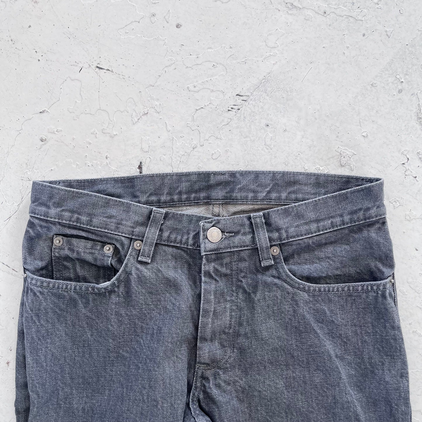 1990s helmut lang grey bootcut denim | Gray, Grey
