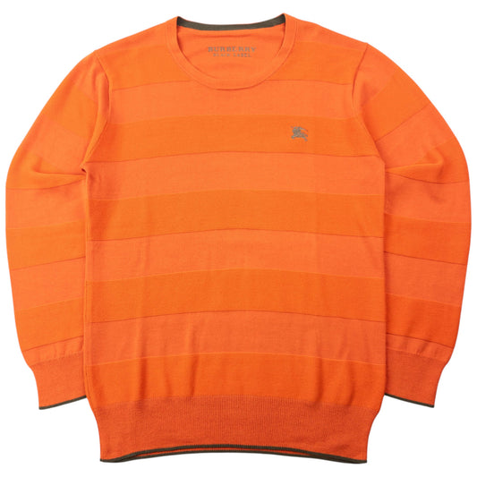 Vintage 2000s Burberry Black Label Striped Jumper Size S | Small, Multicoloured