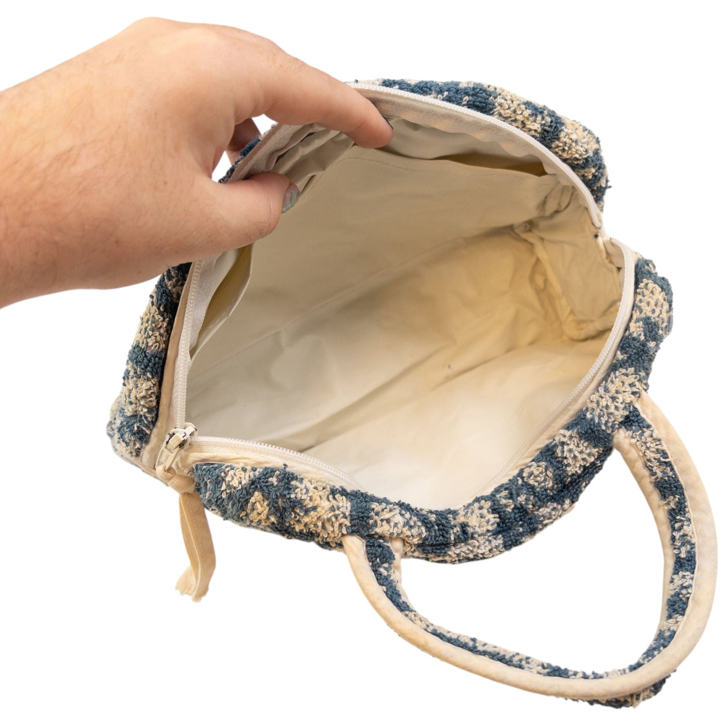 Vintage Dior Monogram Terry Cloth Handbag