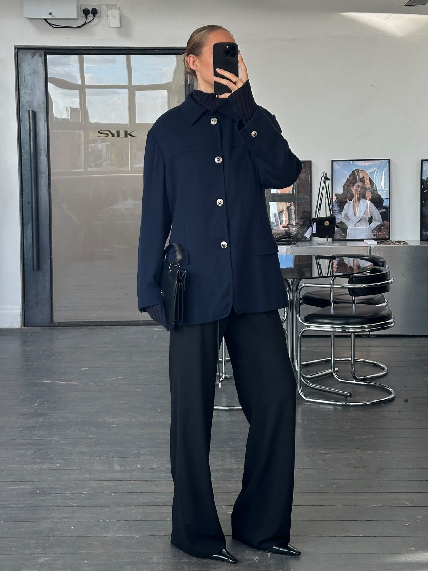 Versace Classic V2 1990s Bespoke Button Pure Wool Chore Jacket - L