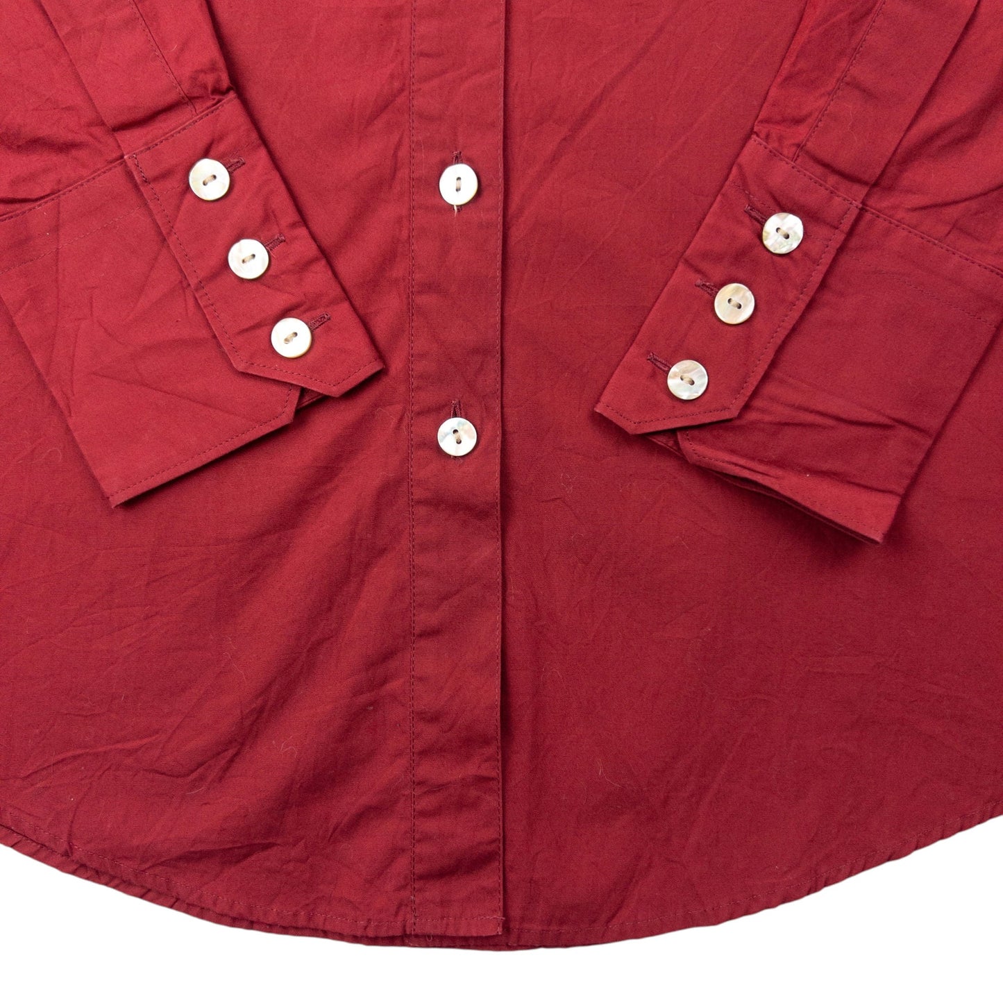 Vintage 90s Jean Paul Gaultier Classique Long Sleeve Button Up Shirt Womens Size M | Medium, Red