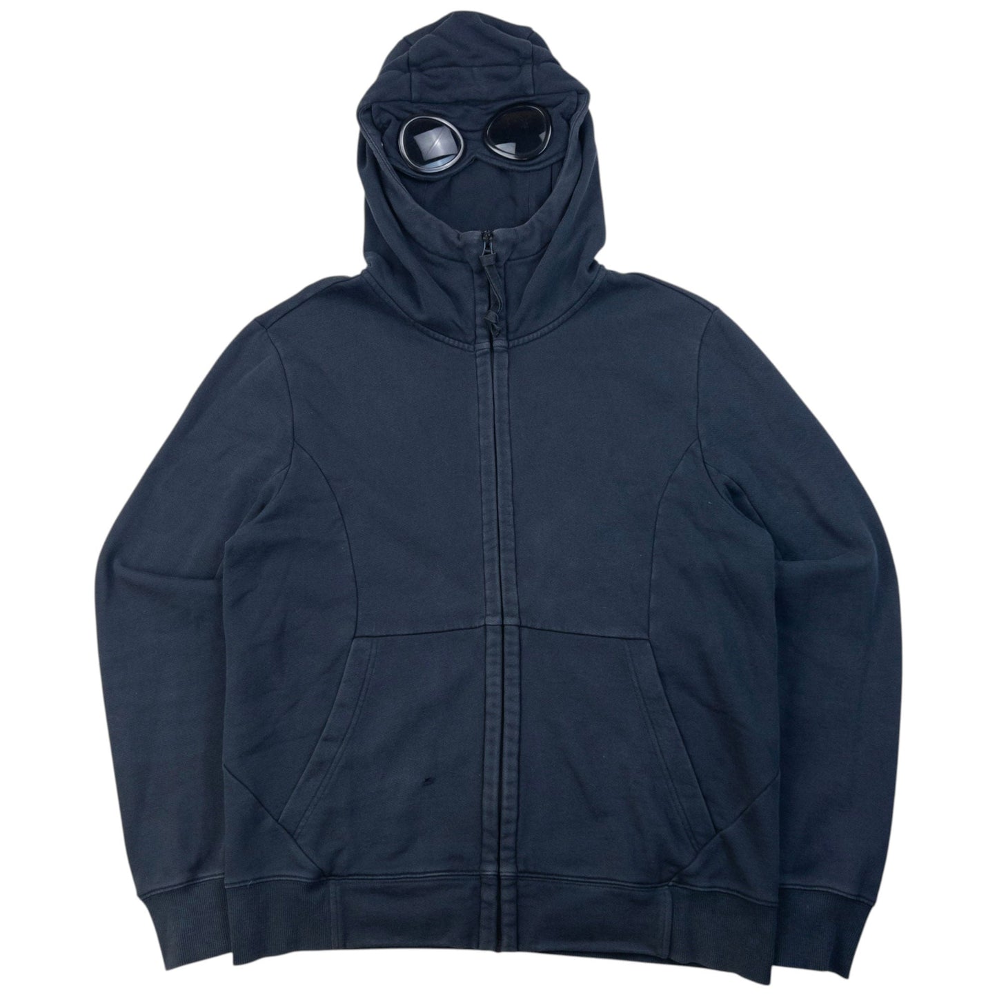 Vintage CP Company Goggle Hood Zip Up Hoodie Size M | Medium, Navy