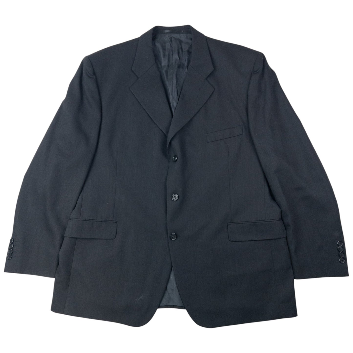 Vintage 90s YSL Yves Saint Laurent Jacket & Trousers Suit Set Size XXL | XXL, Black