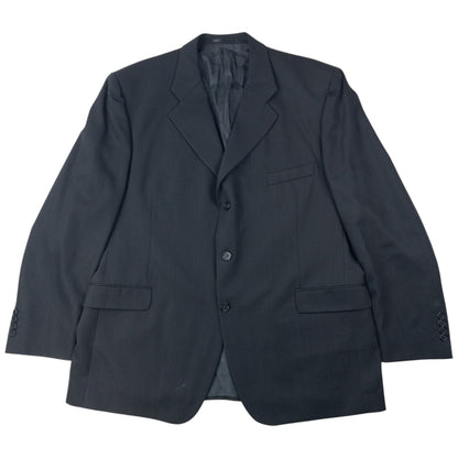 Vintage 90s YSL Yves Saint Laurent Jacket & Trousers Suit Set Size XXL | XXL, Black