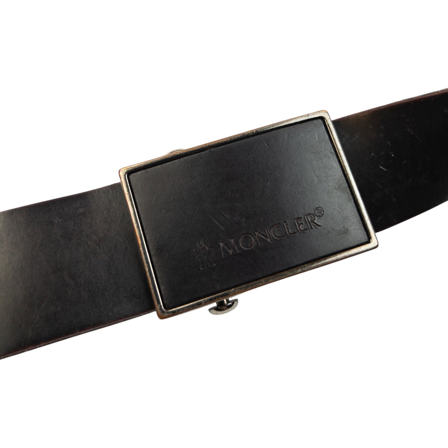 Vintage 90s Moncler Leather Belt One SIze | O/S, Black