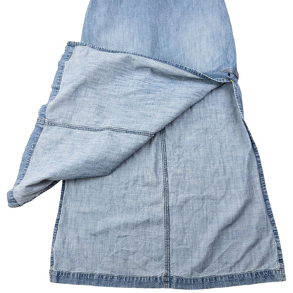 Vintage 2000s Armani Jeans Denim Maxi Skirt Womens Size M | Medium, Blue