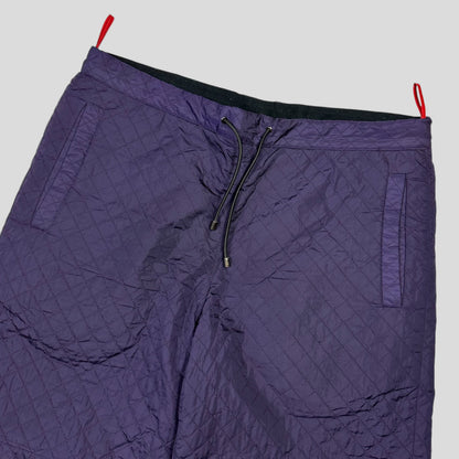 Prada Sport AW00 Reversible Nylon Quilted + Fleece Trousers - IT46 | W31, Purple