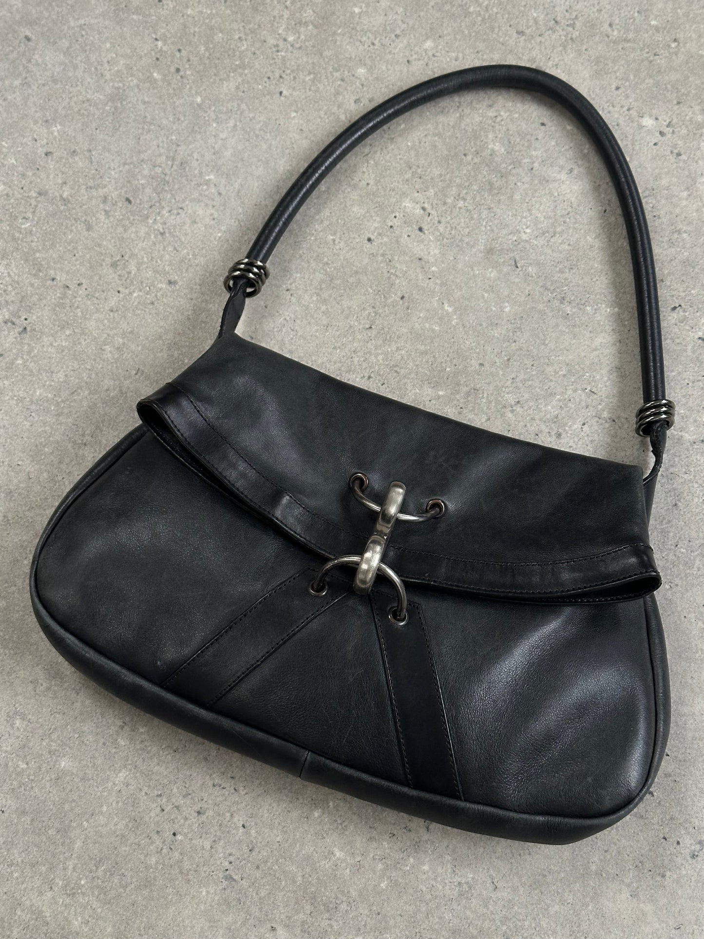 Emporio Armani 1990s Leather Shoulder Bag