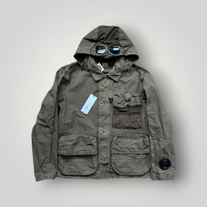 C.P. Company AW23 Ba-Tic Wax Cotton 500 Miglia Google Jacket 50 BNWT | Default Title, Green