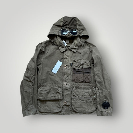 C.P. Company AW23 Ba-Tic Wax Cotton 500 Miglia Google Jacket 50 BNWT | Default Title, Green