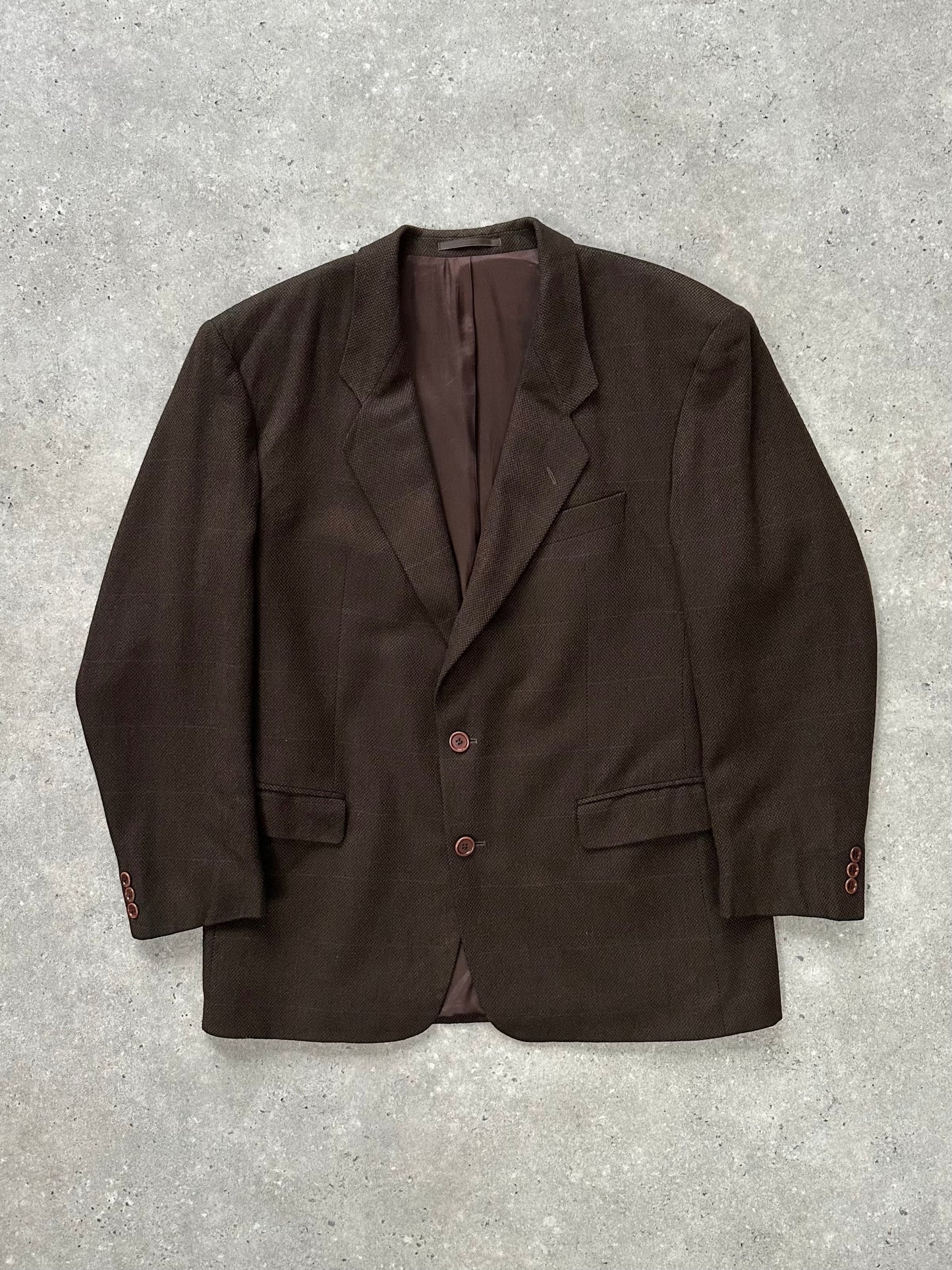 Hugo Boss x Loro Piana 1990s Pure Cashmere Check Blazer - 42R/XL