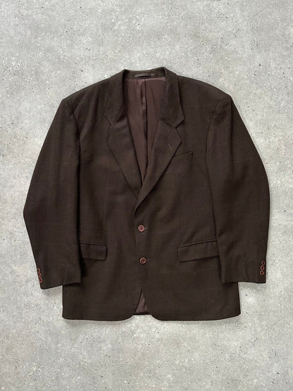 Hugo Boss x Loro Piana 1990s Pure Cashmere Check Blazer - 42R/XL