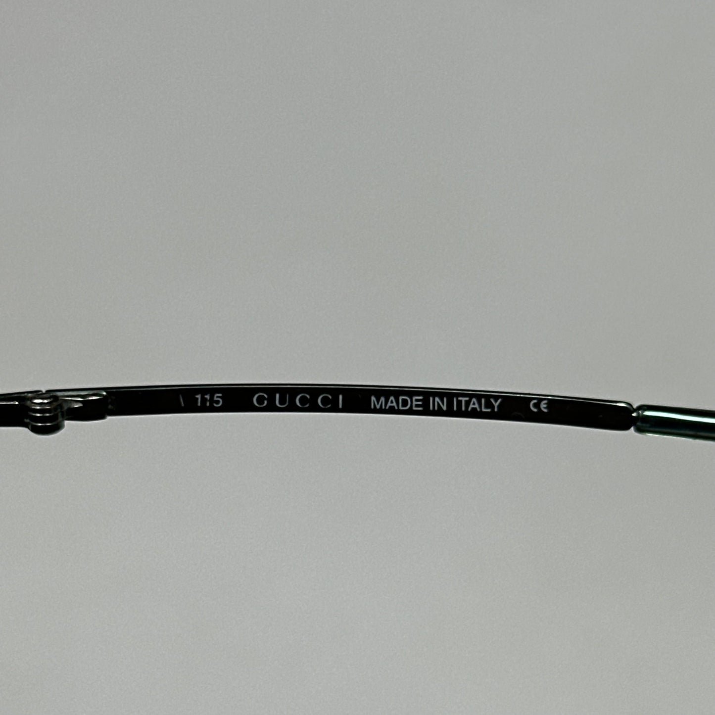 Gucci 00’s Gradient Half Frame Shield Sunglasses | O/S, Blue