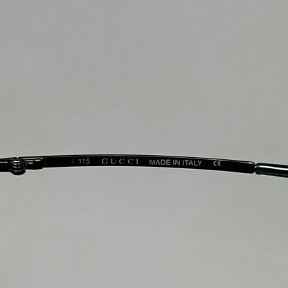 Gucci 00’s Gradient Half Frame Shield Sunglasses | O/S, Blue