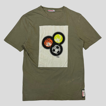 Prada Sport 2006 T-shirt Project C100 World Cup Graphic Tee - S | Default Title, Tan