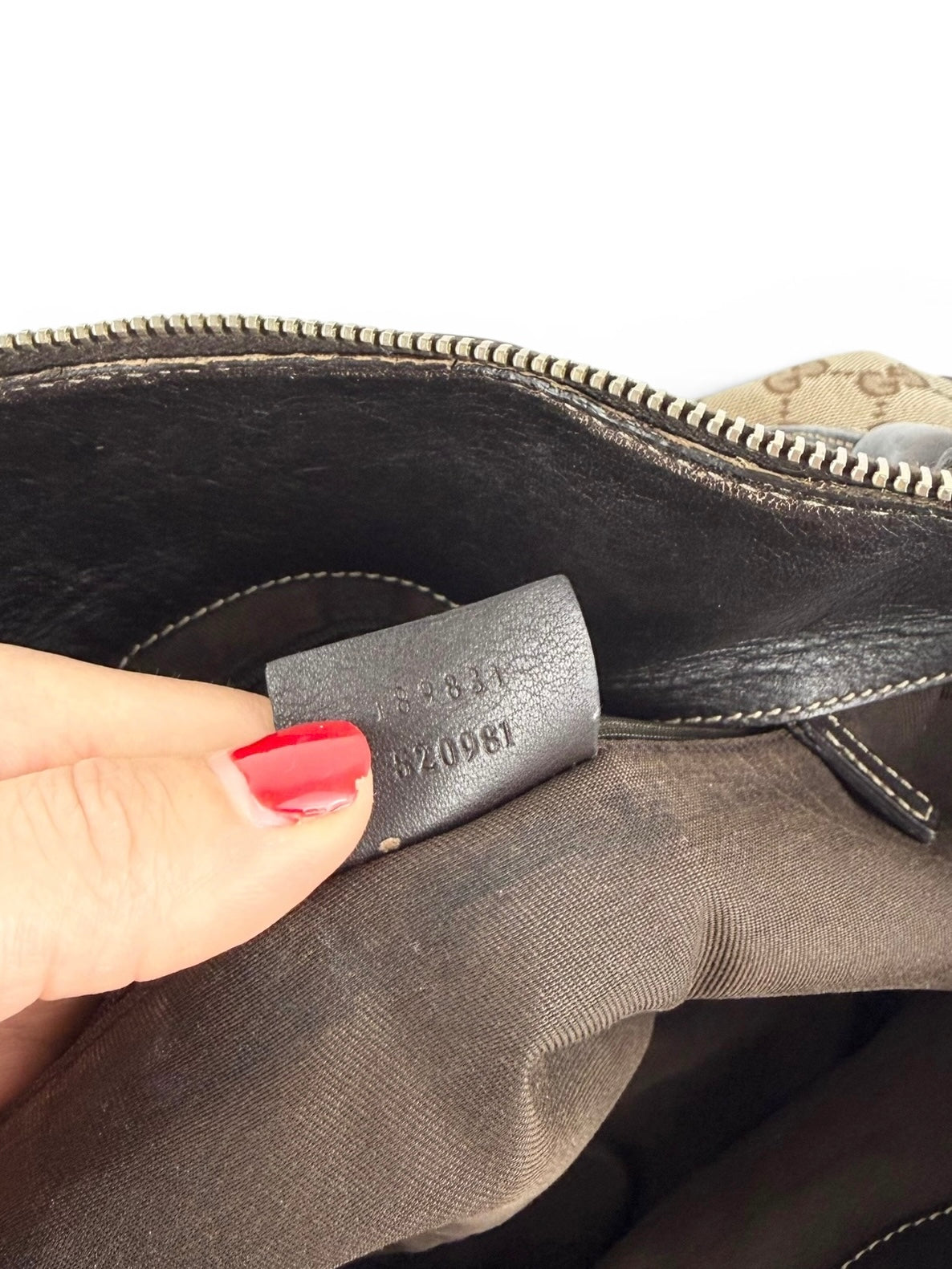 Vintage 90s Gucci Monogram GG Handbag | O/S, Brown