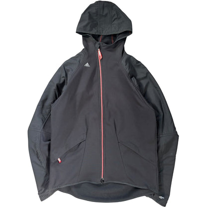 Adidas 2004 Asymmetrical Zip Two Tone Climawarm Hoodie M | Medium, Black