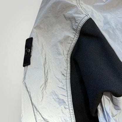 Stone Island SS/17 Black Garment Dyed Plated Reflective Mussola Gommata Jacket XXL