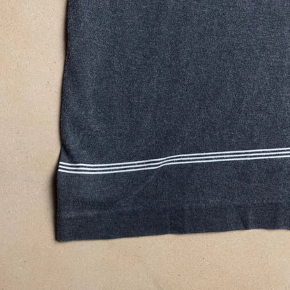 S/S 1998 Charcoal Motion Blur Graphic Print Polo Shirt