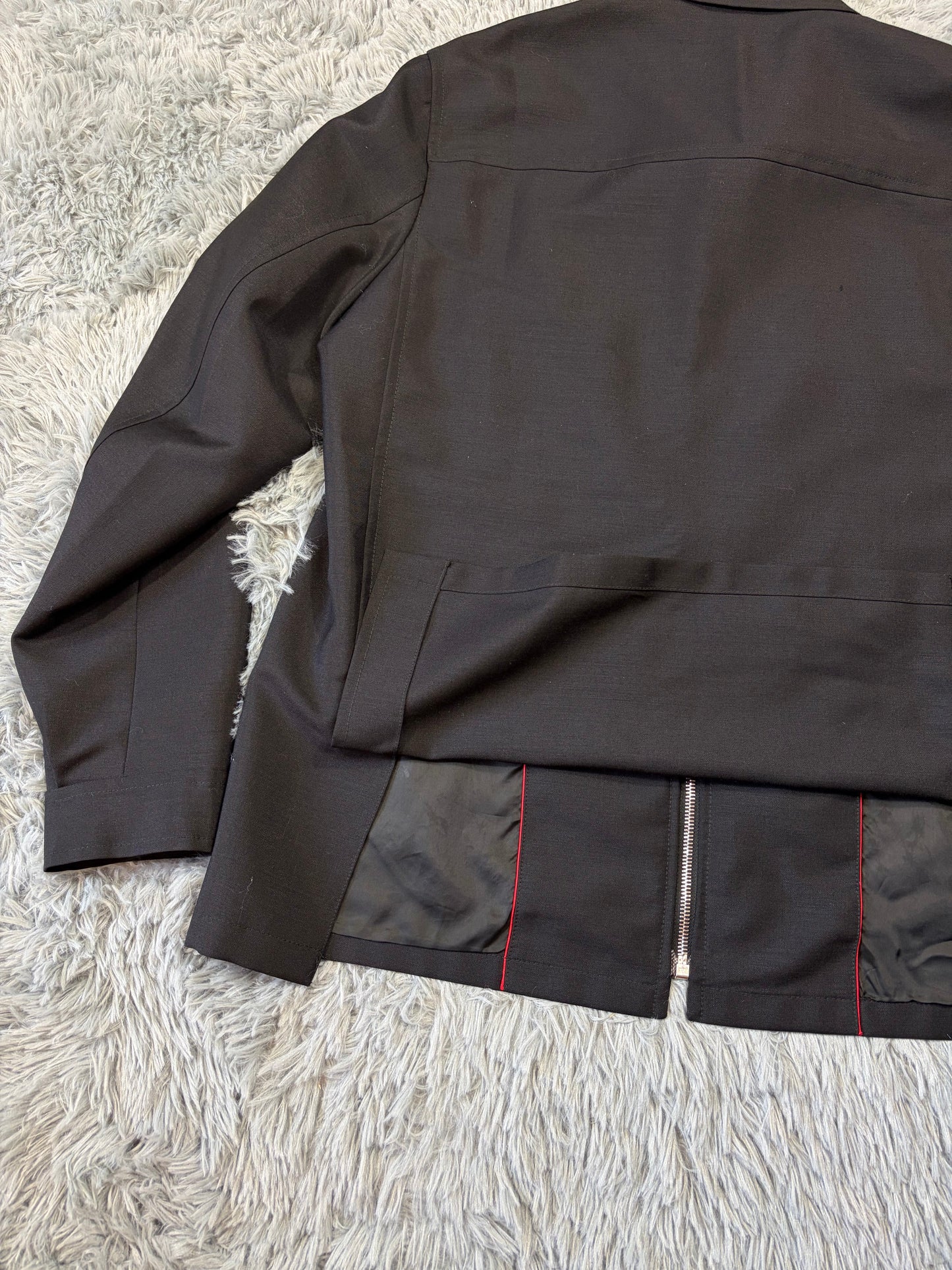 Prada Milano FW00 Mohair Blouson Jacket - M/L | O/S, Black