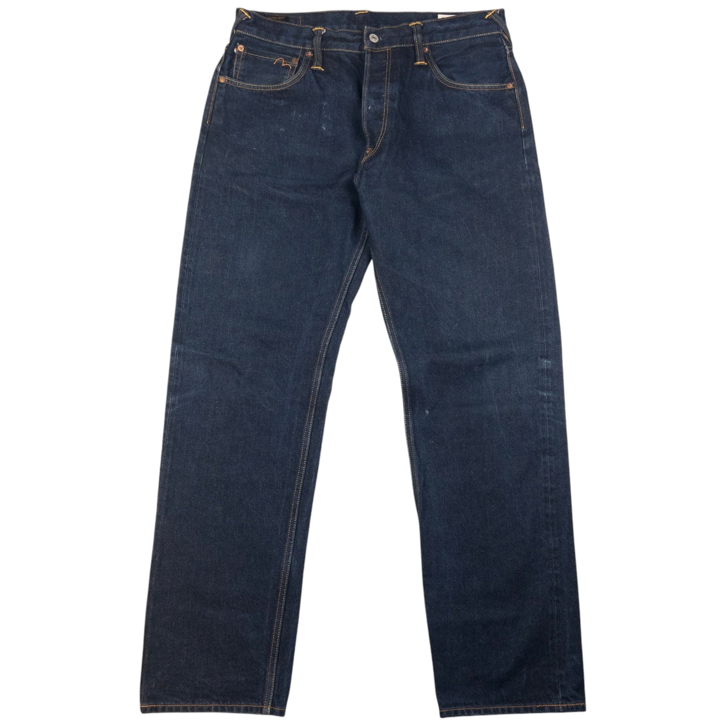 Vintage Evisu Painted Text Daicock Japanese Denim Jeans Size W33