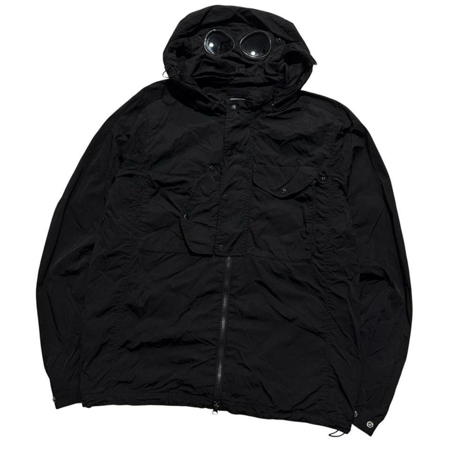 CP Company Chrome-R Nylon Goggle Jacket | Large, Black