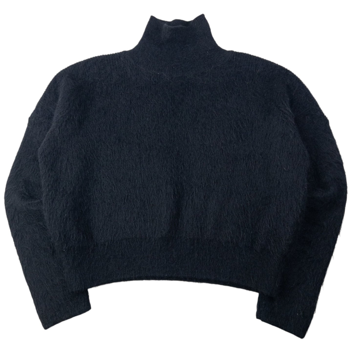Vintage Hugo Boss Mohair Wool Turtleneck Jumper Womens Size M | Medium, Black