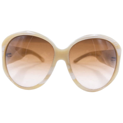 Vintage 2000s Gucci Oversized Diamanté Sunglasses | O/S, Beige
