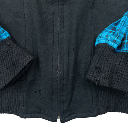 Vintage 90s Comme Des Garçons Tricot Checkered Bomber Jacket Size L | Large, Multicoloured