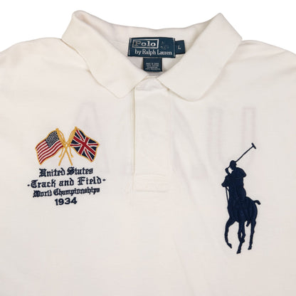 Vintage Polo Ralph Lauren USA Track & Field Championship Polo Shirt Size L