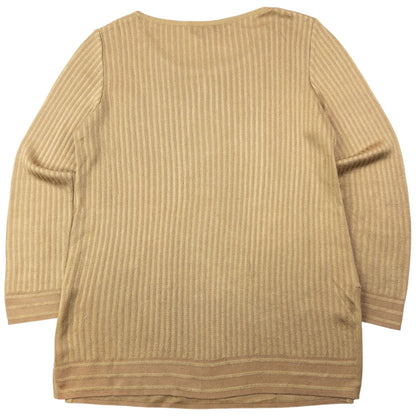 Vintage 90s Fendi Lightweight Jumper Womens Size XL | XL, Beige