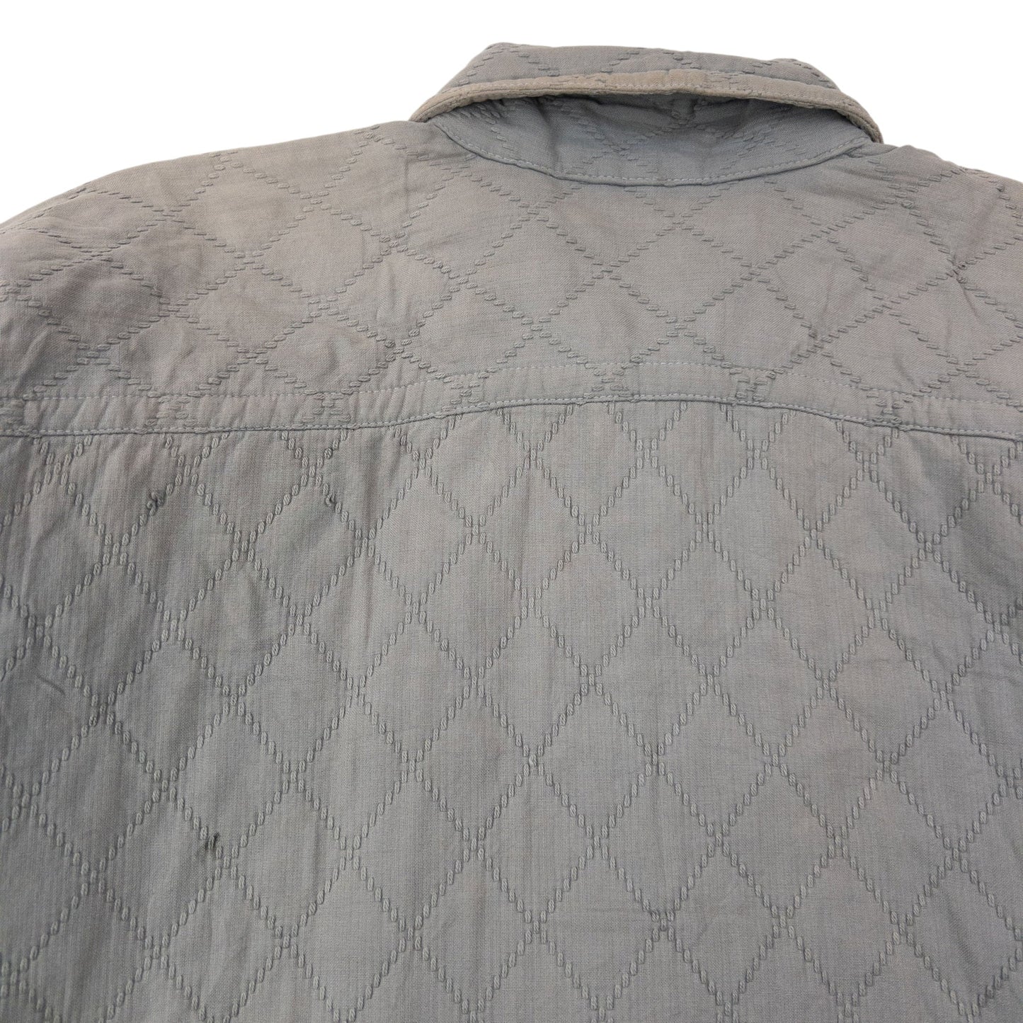 Vintage 80s Issey Miyake Button Up Quilted Jacket Size M | Medium, Grey