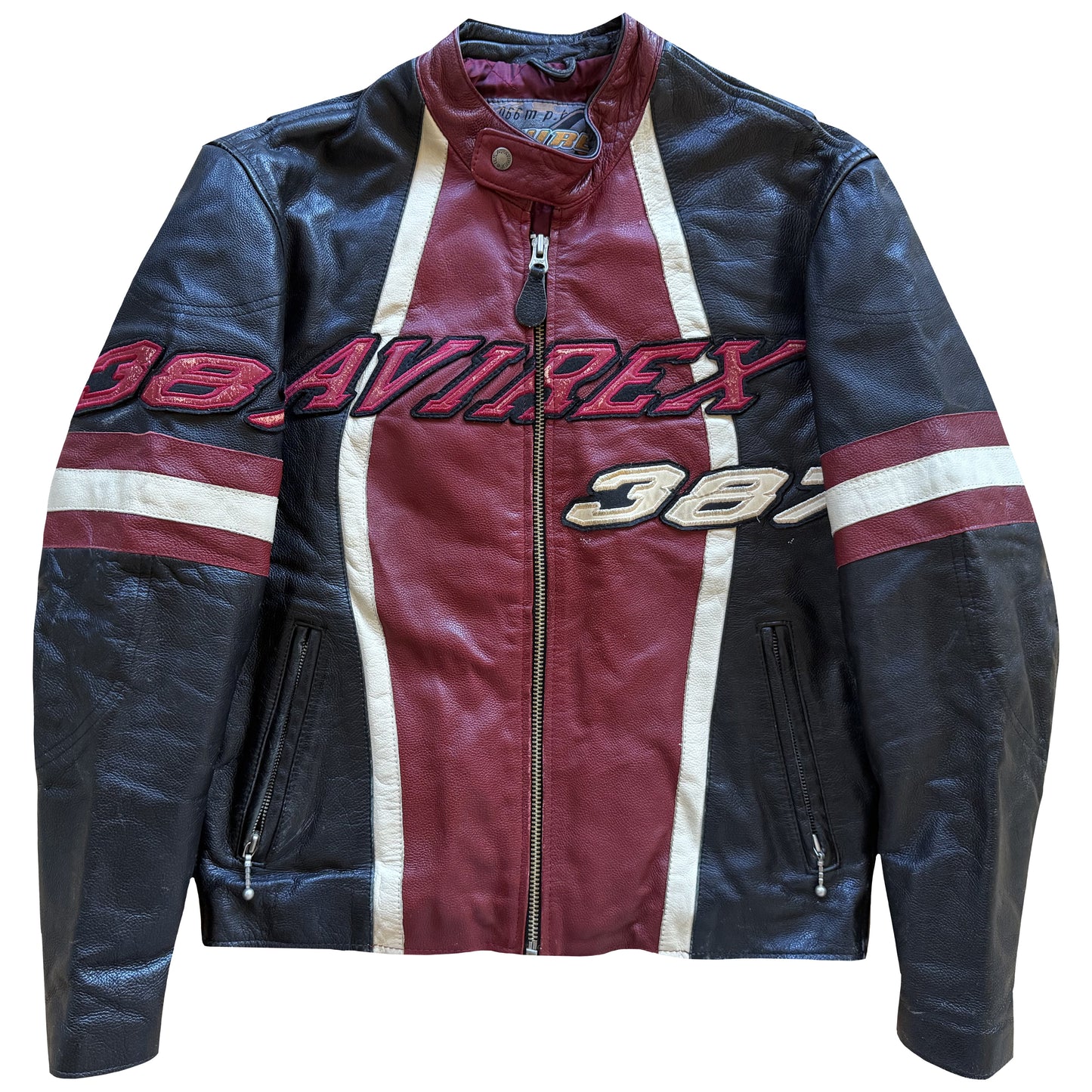 Avirex 387 Leather Racing Jacket - S
