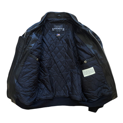 Avirex 'Vida' Leather Flight Jacket - L