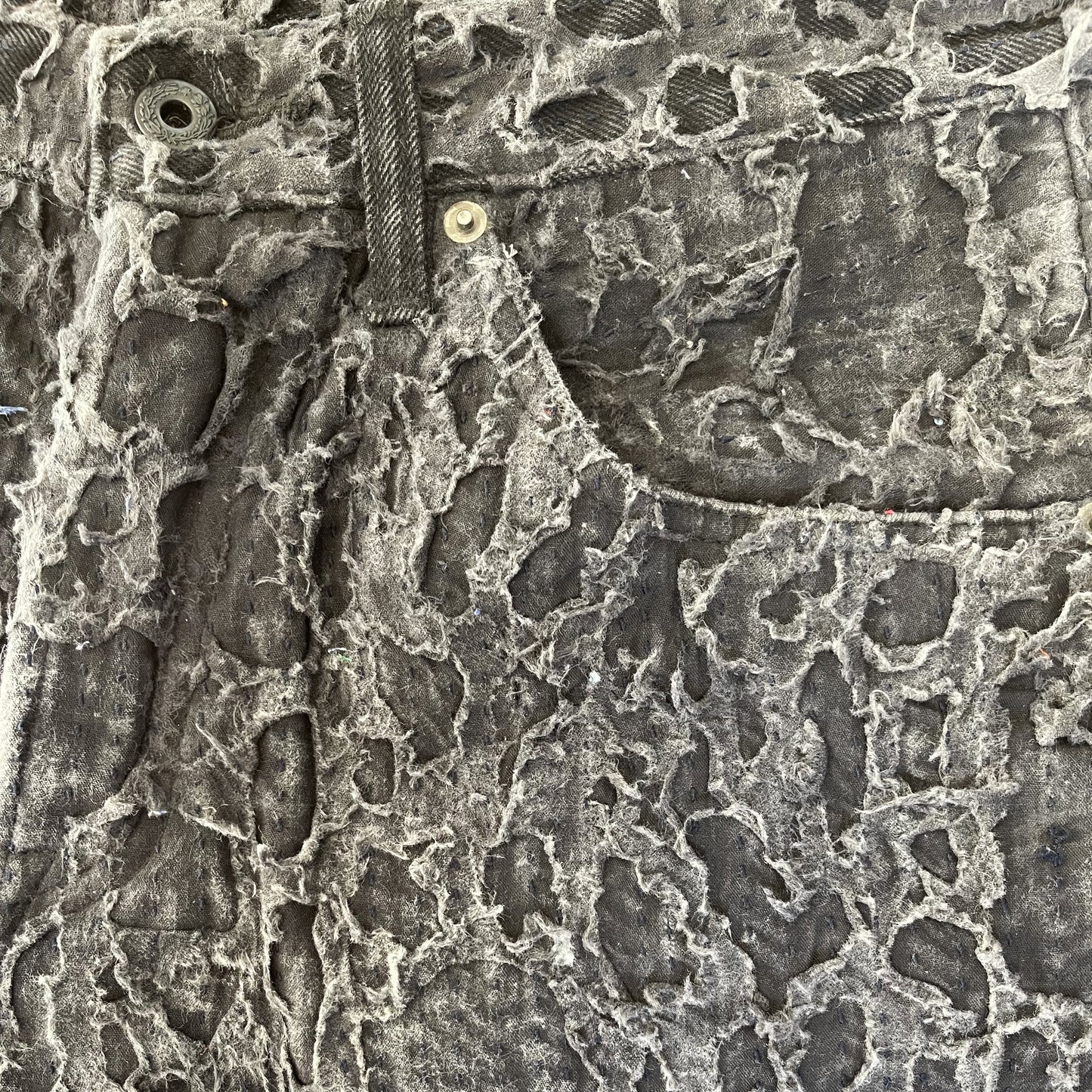 Boro Sashiko Distressed 501 Jeans - W34"