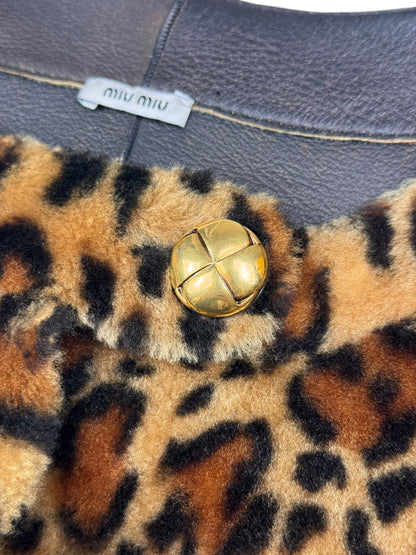 Miu Miu Automne 2010 shearling leopard jacket