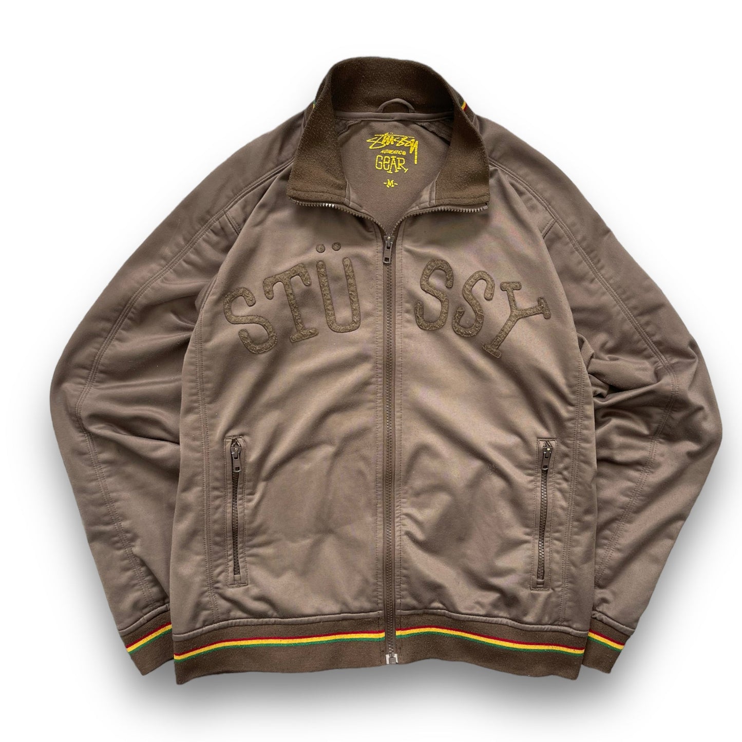 2000's Stussy Rasta Track Jacket (M) | Default Title, Multicoloured