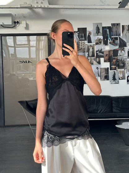 Vintage 2000s Lace Cami Top - M