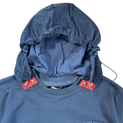 Puma by Hussein Chalayan 2013 Detachable Hood Sweatshirt M | Medium, Blue