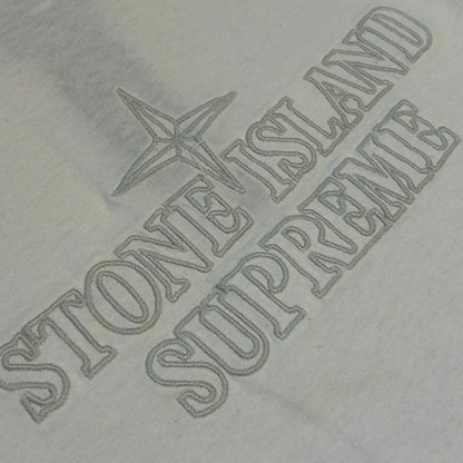 Stone Island x Supreme AW/20 Embroidered Logo Spellout T-shirt L BNWT