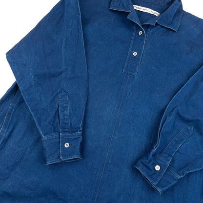 Vintage Comme Des Garçons Denim Shirt Dress Womens Size XL | XL, Blue