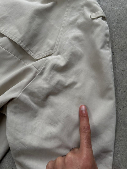 Burberry 1990s Cotton Double Breasted Trench Coat - M/L