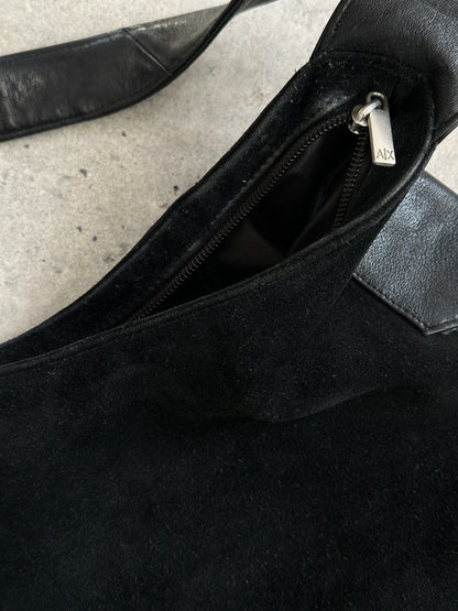 Armani Exchange 2000s Suede Leather Shoulder Bag