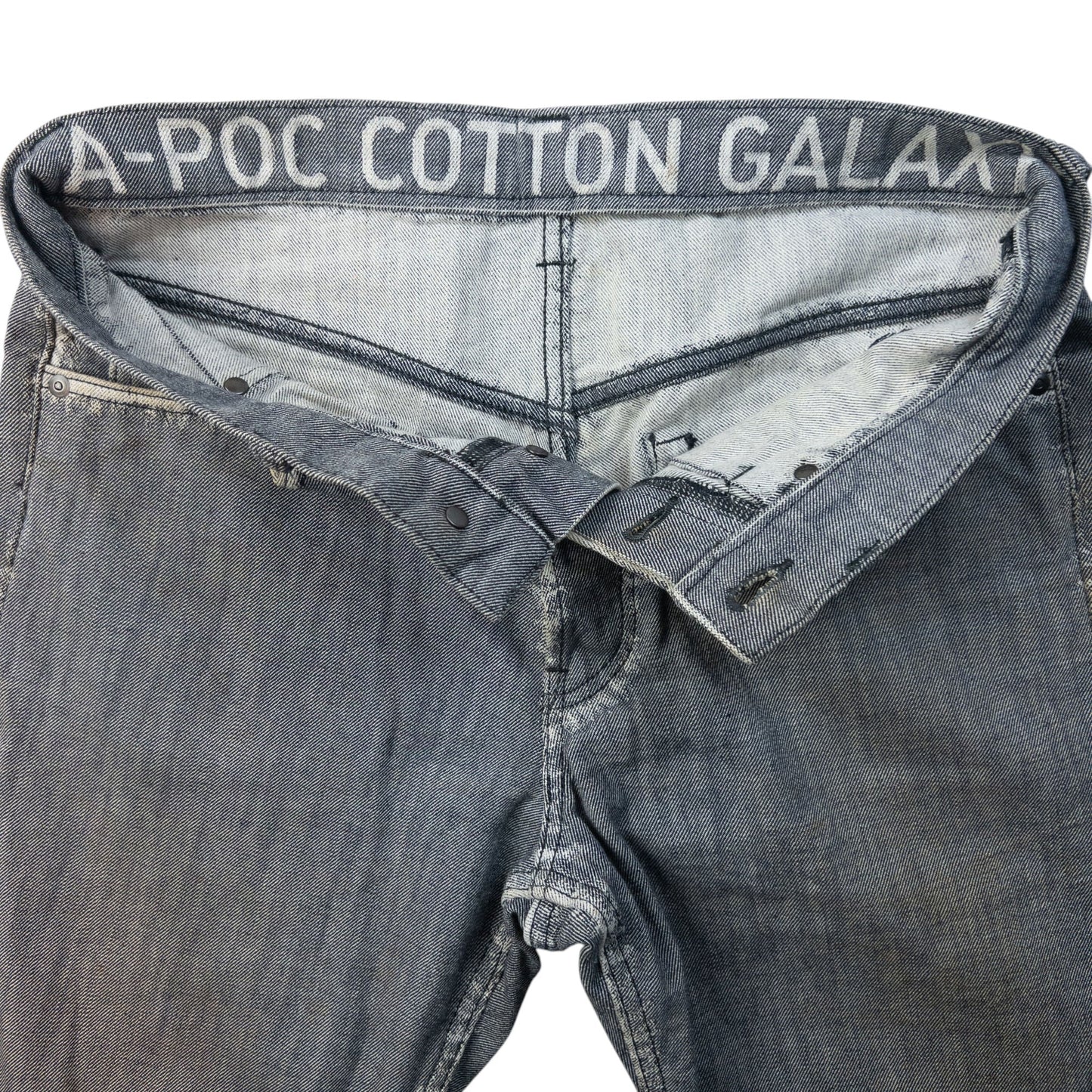 Vintage 2000s A-POC By Issey Miyake Denim Jeans Size W32 | W32, Grey