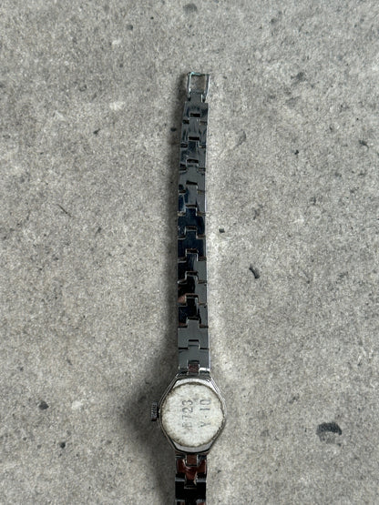 Regus 1970s Swiss Silver ToneJewel Mechanical Watch