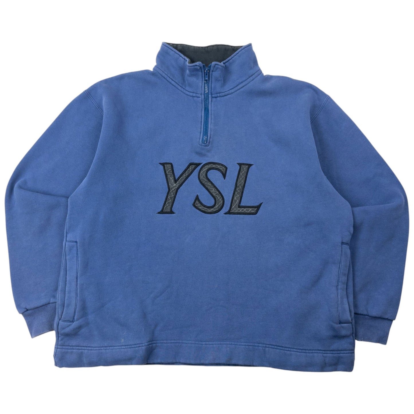 Vintage 2000s YSL Yves Saint Laurent Q Zip Sweatshirt Size S | Small, Multicoloured