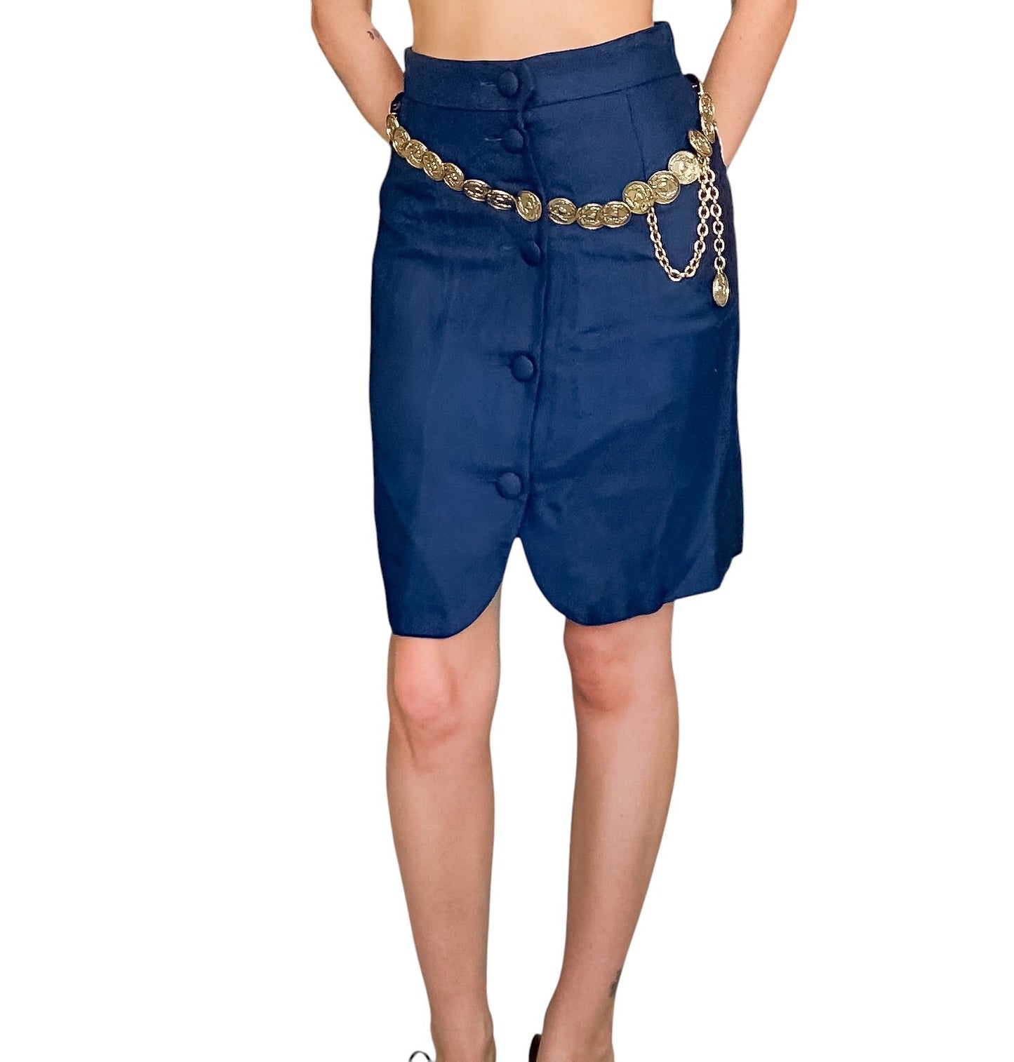 Moschino ‘Cheap and Chic’ Skirt | O/S, Blue